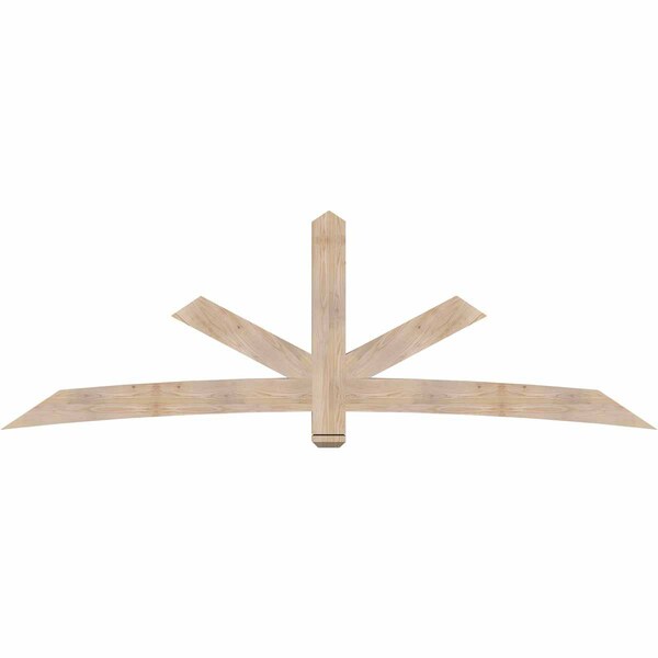 Ekena Millwork Alberta Smooth Timber Gable Bracket, Douglas Fir, 108"W x 36"H x 3 1/2"D x 5 1/2"F, 8/12 Pitch GBW108X36X0406ALB00SDF - main